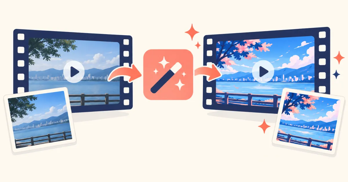 DomoAI でアニメ風動画を作る手順——実写・写真をアニメ化する具体的ワークフロー【2026年7月】