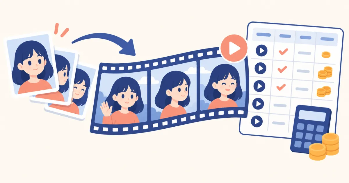 動画生成AIのキャラクター固定、公式対応はどこまで？——参照（Reference）機能の可否・枚数・プランを横並び【2026年8月】