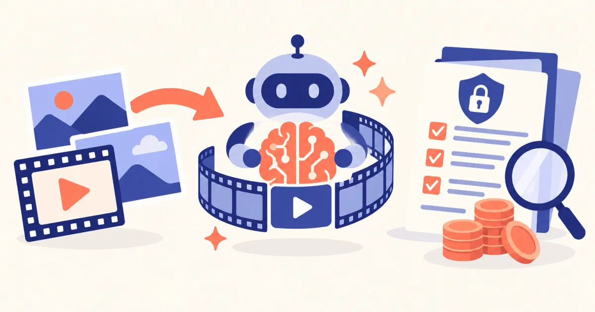 アップロードした素材はAI学習に使われる？動画生成AI 8社の規約を読み比べた【2026年8月】