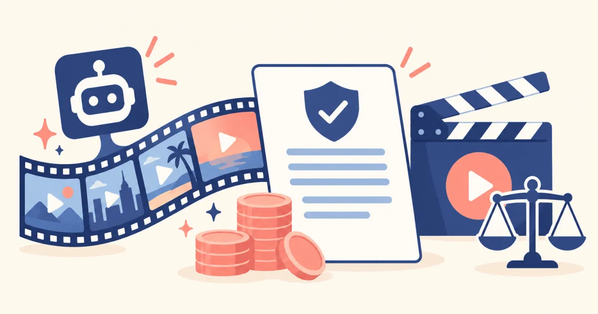 商用利用できる動画生成AIまとめ——ライセンス条件を実際に確認【2026年7月】