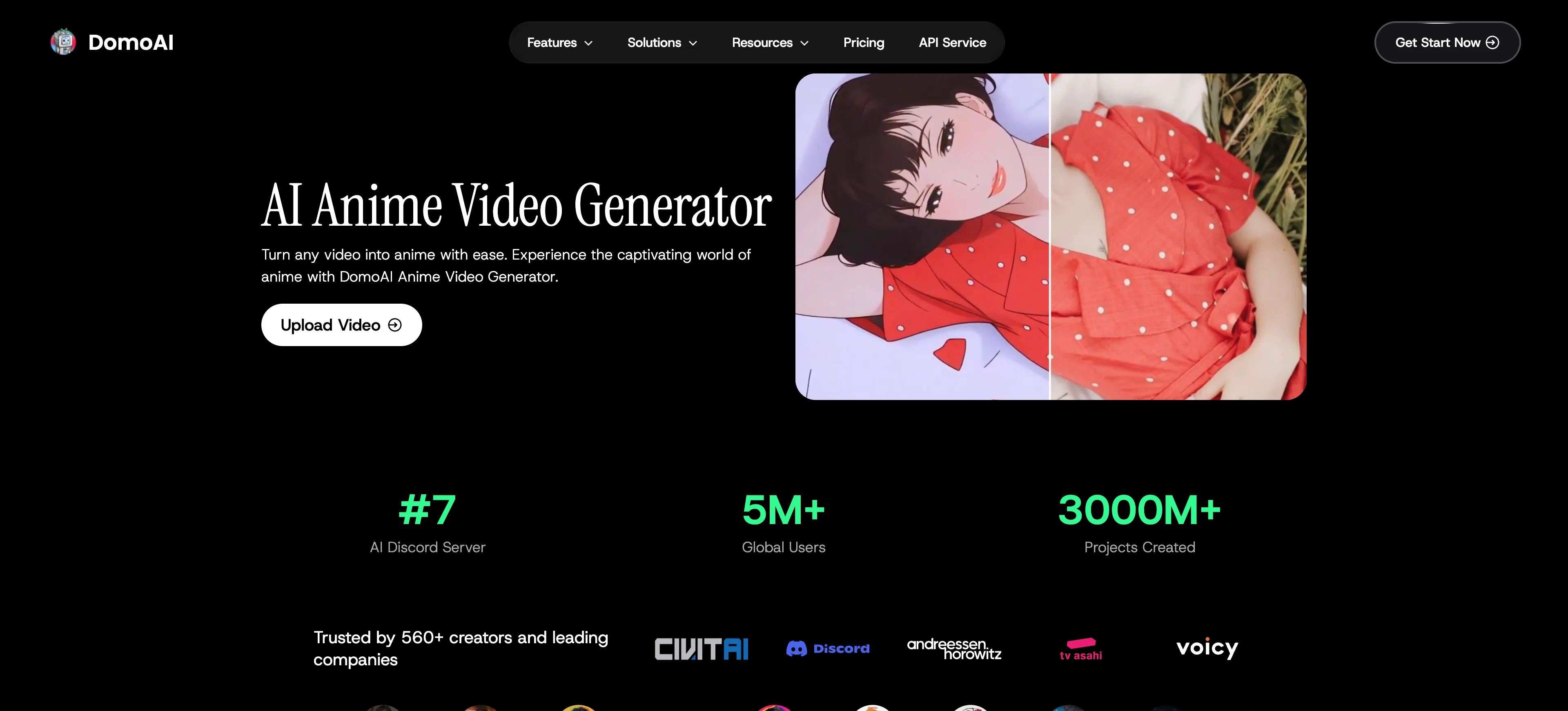 DomoAIで実写写真をアニメ風に変換した前後比較